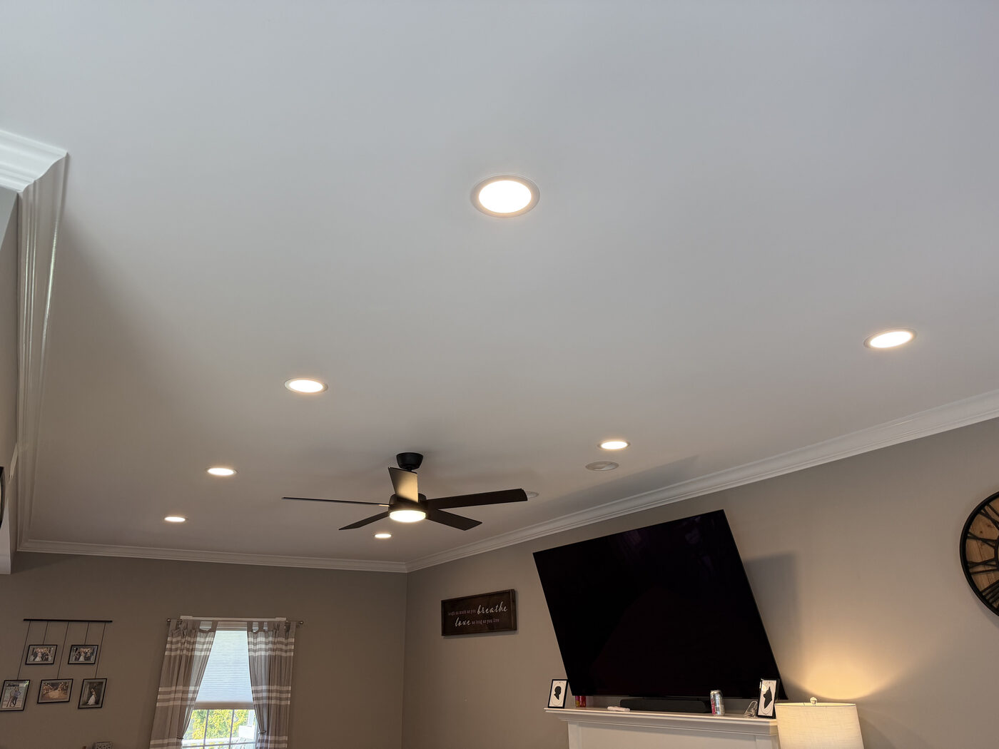 Recessed lighting installation by TJF Electric CT